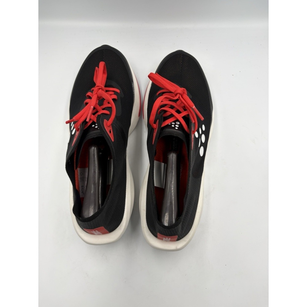CRAFT Men's Black Red White Low Top Lace-Up Running Athletic Sneakers - Picture 5 of 9